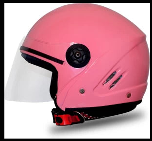 RIDER Anti UV ISI Certified Track Motorbike Helmet (DARK PINK)