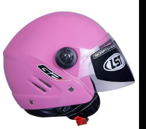 RIDER Anti UV ISI Certified Track Motorbike Helmet&nbsp;&nbsp;(DARK PINK)